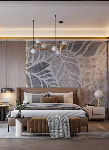 Accent wall wallpaper installation service starting at $2.50 per sq.ft.